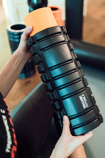 Цилиндр массажный 33 x 14 см черный двойной Цилиндр массажный 33 x 14 см черный двойной