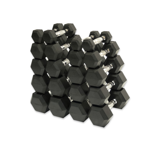 Набор гантелей гексагональных (пары) от 1-10 кг VictoryFit VF-SET110 Набор гантелей гексагональных (пары) от 1-10 кг VictoryFit VF-SET110