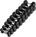 Набор гексагональных гантелей 10 пар от 1 до 10 кг VictoryFit