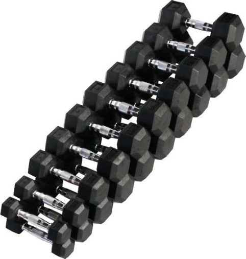 Набор гантелей гексагональных (пары) от 1-10 кг VictoryFit VF-SET110 Набор гантелей гексагональных (пары) от 1-10 кг VictoryFit VF-SET110
