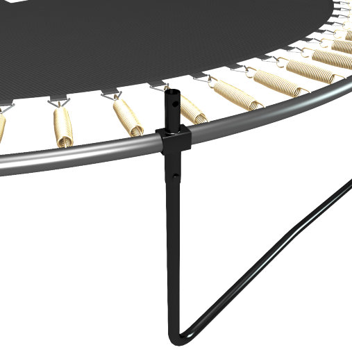 Батут пружинный с защитной сеткой UNIX line SUPREME GAME 12ft (зеленый) + Basketball