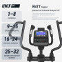 Эллиптический тренажер UNIX Fit E-1100 (LED) PRO полукоммерческий профессиональный с автонаклоном