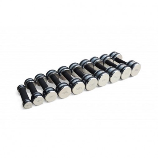 Набор хром. гантелей с обрез. рукояткой Smith Strength (пара) от 1 до 10кг Набор хром. гантелей с обрез. рукояткой Smith Strength (пара) от 1 до 10кг