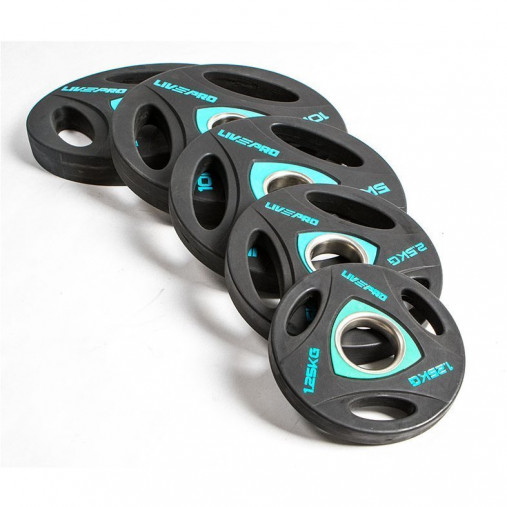 Олимпийский диск в уретане LIVEPRO Urethane Training 1,25 кг, черный/синий Олимпийский диск в уретане LIVEPRO Urethane Training 1,25 кг, черный/синий