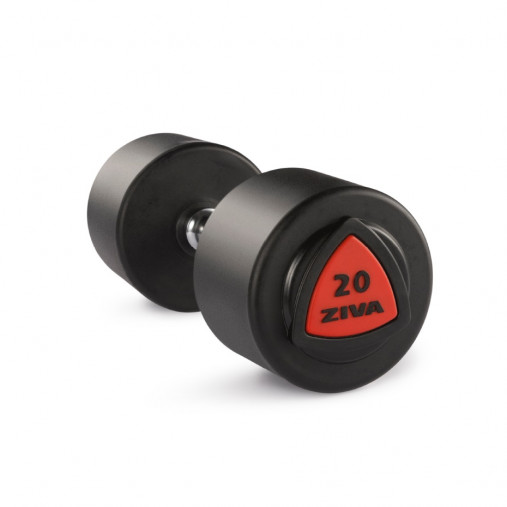 Гантель 36 кг ZIVA серии ZVO уретановое покрытие красная вставка Гантель 36 кг ZIVA серии ZVO уретановое покрытие красная вставка