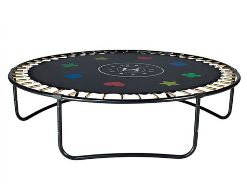 Батут Hasttings Air Game Basketball 10FT (3,05 м) с баскетбольным кольцом + внутренней сеткой и двухсторонним защитным матом (зеленый/синий)