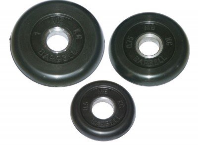 Блин "Стандарт" обрезиненный черный MB 2.5 кг, втулка 30 мм Блин "Стандарт" обрезиненный черный MB 2.5 кг, втулка 30 мм