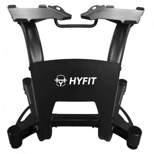 Пара регулируемых гантелей HYFIT CLASSIC 24 кг (переключение поворотом диска) в комплекте со стендом Пара регулируемых гантелей HYFIT CLASSIC 24 кг (переключение поворотом диска) в комплекте со стендом
