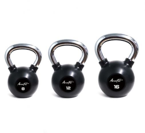 Гиря обрезиненная с хромированной рукояткой, AeroFit, 6 кг. Гиря обрезиненная с хромированной рукояткой, AeroFit, 6 кг.