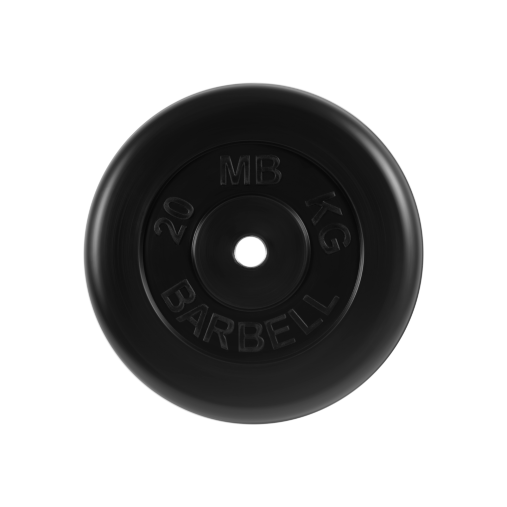 Блин "Стандарт" обрезиненный черный MB 20 кг ф26 мм