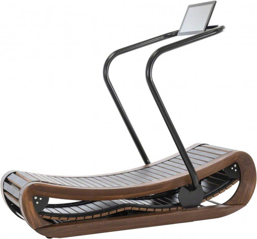 Изогнутая механическая беговая дорожка NOHrD SPRINTBOK, орех