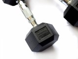 Гантель 17,5 кг гексагональная ZSO обрезиненная