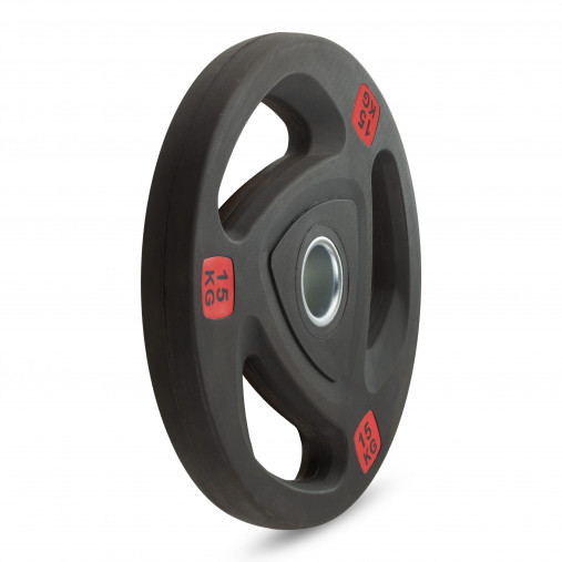 Диск 51 мм. NEO полиуретановый с 3-мя хватами VictoryFit олимпийский 15 кг Диск 51 мм. NEO полиуретановый с 3-мя хватами VictoryFit олимпийский 15 кг