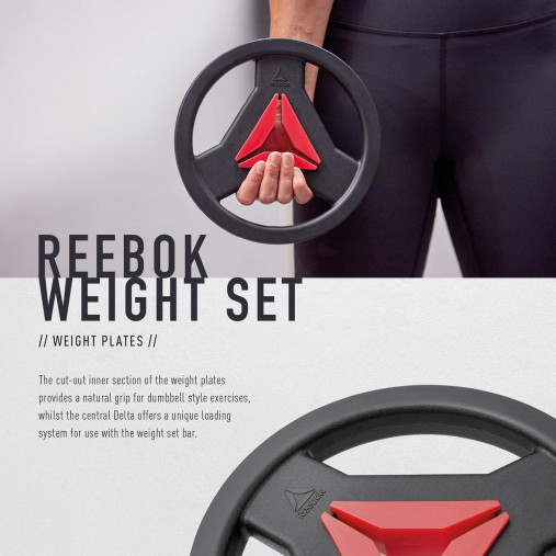 Штанга разборная для аэробики REEBOK Weight Set, 20 кг (гриф 140 см, втулка 25мм, хват 25 мм) Штанга разборная для аэробики REEBOK Weight Set, 20 кг (гриф 140 см, втулка 25мм, хват 25 мм)