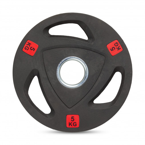 Диск 51 мм. NEO полиуретановый с 3-мя хватами VictoryFit олимпийский 5 кг