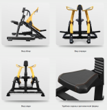 BRONZE GYM PL-1709 Горизонтальная тяга под наклоном