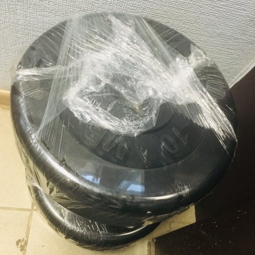 Блин "Стандарт" обрезиненный черный MB 10 кг ф50 мм