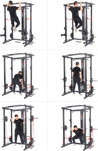 Силовая рама многофункциональная для тренировки со штангой REBEL PR78 Силовая рама многофункциональная для тренировки со штангой REBEL PR78