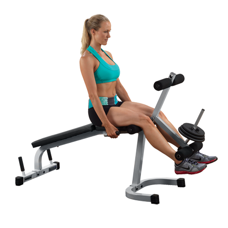 Скамья для разгибания и сгибания ног Body Solid Powerline PLCE165X на свободных весах