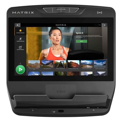 Беговая дорожка Matrix Performance Plus. Консоль Touch XL Base - сенсорный экран диагональю 22 дюйма Беговая дорожка Matrix Performance Plus. Консоль Touch XL Base - сенсорный экран диагональю 22 дюйма