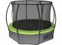 Батут Hasttings Air Game 12FT (3,66 м) с внутренней сеткой и двухсторонним защитным матом (зеленый/синий)