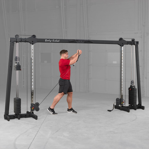 Кроссовер регулируемый Body-Solid ProClub GDCC250B с двумя весовыми стеками по 73 кг (черный)