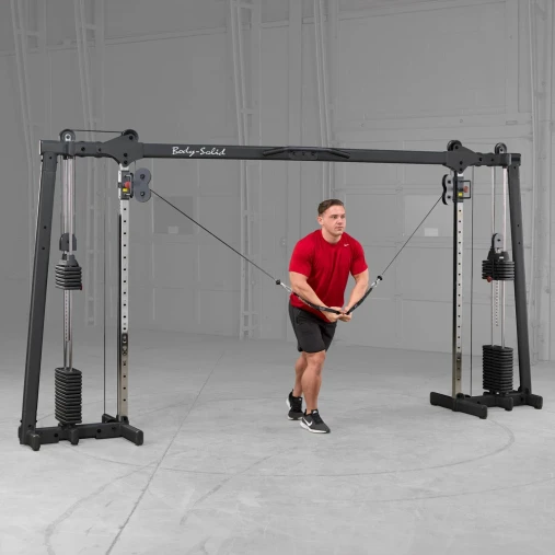 Кроссовер регулируемый Body-Solid ProClub GDCC250B с двумя весовыми стеками по 73 кг (черный)