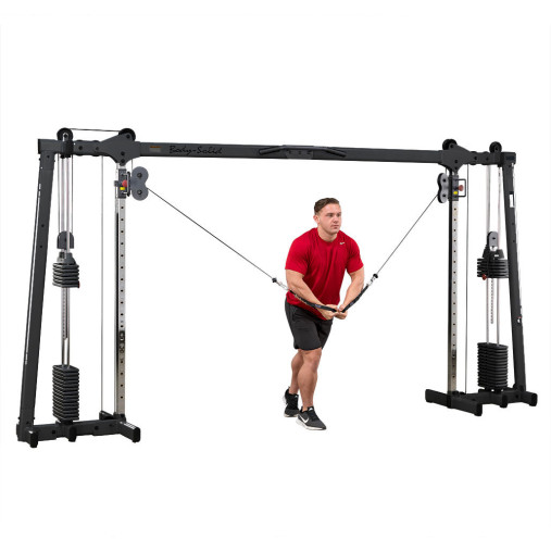 Кроссовер регулируемый Body-Solid ProClub GDCC250B с двумя весовыми стеками по 73 кг (черный)
