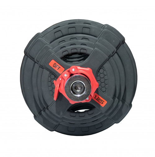 Штанга олимпийская наборная 90 кг OFT (диски 50 мм с двумя хватами (2hgp), гриф олимп. хром. 220 см) Штанга олимпийская наборная 90 кг OFT (диски 50 мм с двумя хватами (2hgp), гриф олимп. хром. 220 см)