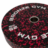 Диск бамперный BRONZE GYM камуфляж красный 25кг