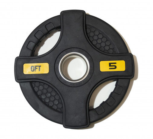 Штанга олимпийская наборная 88 кг OFT (диски 50 мм с двумя хватами, черный гриф 220 см)