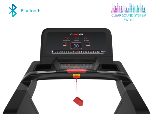 Профессиональная беговая дорожка UNIX Fit T-1300 PRO (LED) с русифицированной консолью