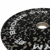 Диск бамперный BRONZE GYM камуфляж серый 5 кг