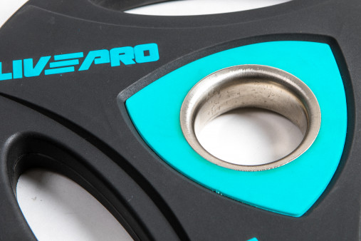 Набор олимпийских дисков 51 мм LIVEPRO Urethane Training 1,25-25 кг (157,5 кг) с хватами Набор олимпийских дисков 51 мм LIVEPRO Urethane Training 1,25-25 кг (157,5 кг) с хватами