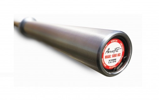 Гриф тренировочный олимпийский для мужчин Aerofit AFM20-AHD, макс. нагрузка до 680 кг, с игольчатыми подшипниками Гриф тренировочный олимпийский для мужчин Aerofit AFM20-AHD, макс. нагрузка до 680 кг, с игольчатыми подшипниками